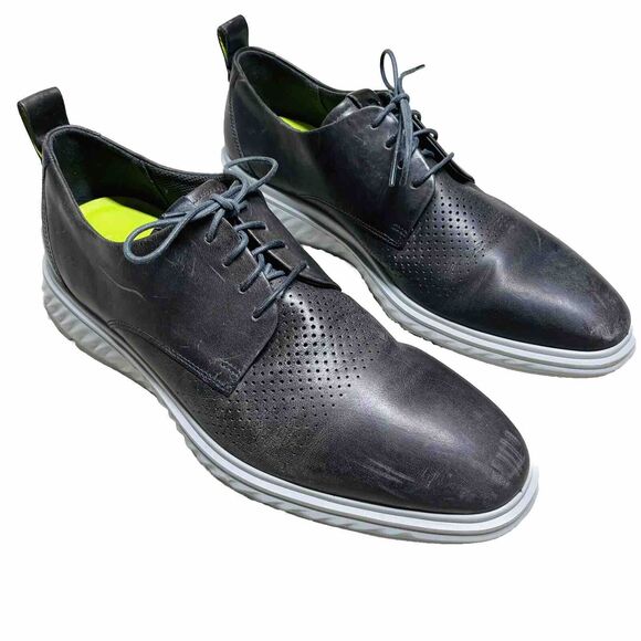 ECCO Hybrid Gray Oxford Shoes Mens Size EU 46 Dress
